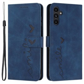 Coverup Smile Book Case - Samsung Galaxy S25 / S24 Hoesje - Blauw