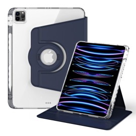 360° Rotating Folio Book Case met Wake/Sleep - iPad Air 11 (2024/2025) / Air (2020/2022) Hoesje - Blauw