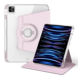 360° Rotating Folio Book Case met Wake/Sleep - iPad Air 11 (2024/2025) / Air (2020/2022) Hoesje - Roze