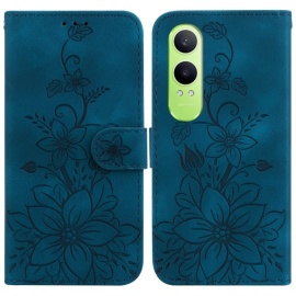 Coverup Bloemen Book Case - OnePlus Nord CE4 Lite 5G Hoesje - Blauw