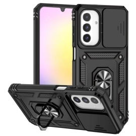 Coverup Armor Ring Kickstand Back Cover met Camera Shield - Samsung Galaxy A26 Hoesje - Zwart