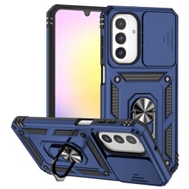 Coverup Armor Ring Kickstand Back Cover met Camera Shield - Samsung Galaxy A26 Hoesje - Blauw