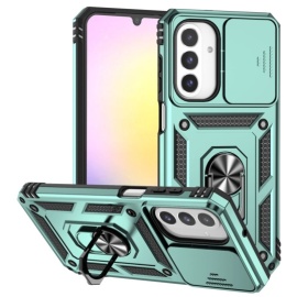 Coverup Armor Ring Kickstand Back Cover met Camera Shield - Samsung Galaxy A26 Hoesje - Mintgroen