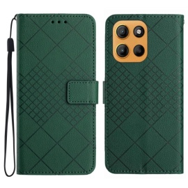 Coverup Rhombus Book Case - Motorola Moto G15 / G15 Power Hoesje - Groen