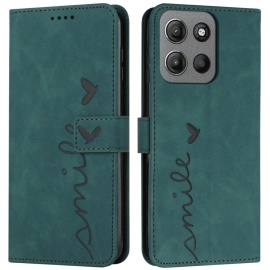 Coverup Smile Book Case - Motorola Moto G15 / G15 Power Hoesje - Groen