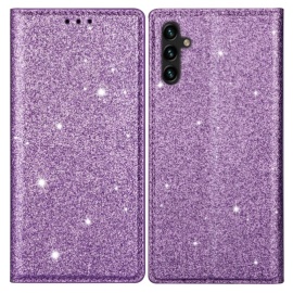 Coverup Glitter Book Case - Samsung Galaxy S25 Plus Hoesje - Paars