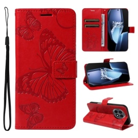 Coverup Vlinders Book Case - OnePlus 13R Hoesje - Rood