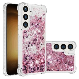 Coverup Liquid Glitter Back Cover - Samsung Galaxy S25 Plus / S24 Plus Hoesje - Rose Gold