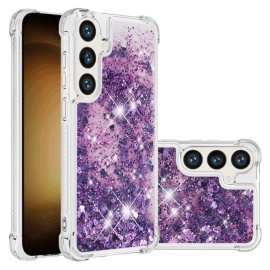 Coverup Liquid Glitter Back Cover - Samsung Galaxy S25 Plus / S24 Plus Hoesje - Paars