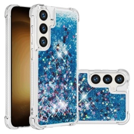 Coverup Liquid Glitter Back Cover - Samsung Galaxy S25 Plus / S24 Plus Hoesje - Blauw