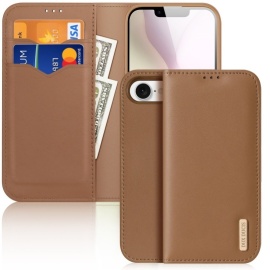 Dux Ducis Hivo Book Case - iPhone 16e Hoesje - Bruin