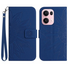 Coverup Zonnebloem Book Case met Koord - OPPO Reno13 Pro 5G Hoesje - Blauw